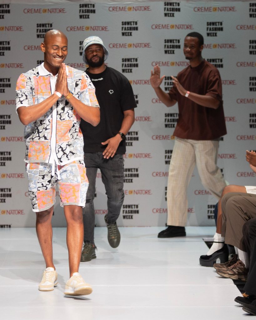 The man of the moment: Tebogo Selebi walks the runway at Soweto Fashion Week AW26. Picture: Supplied