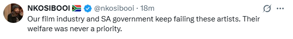 A comment from a social media user. Picture: X@PhilMphela