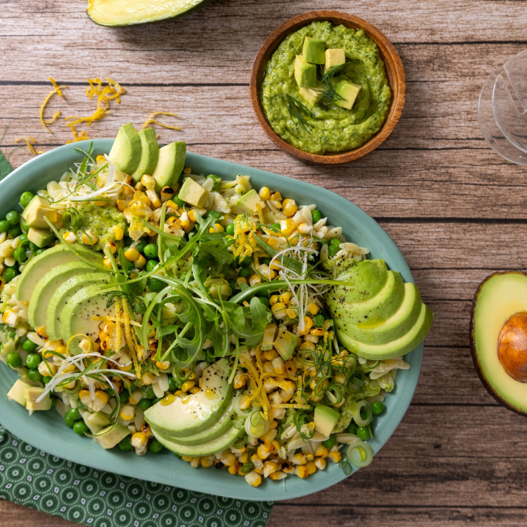 Avo and Corn Pasta Rice