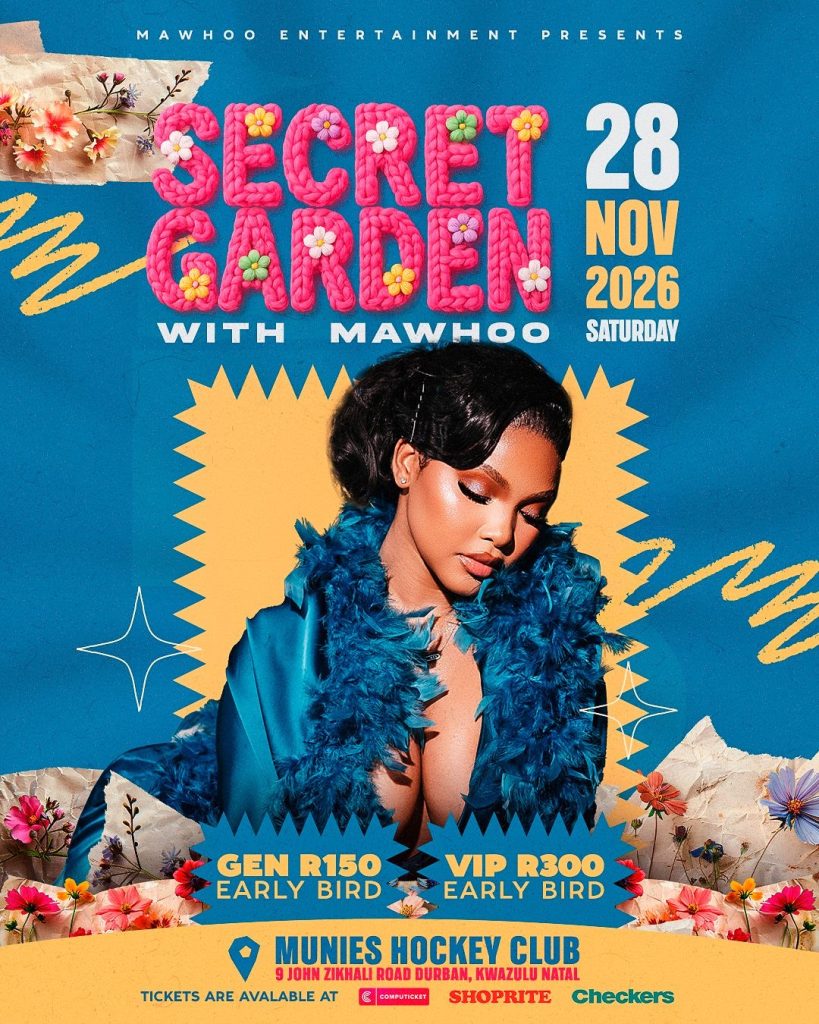 Official event poster for Mawhoo’s "Secret Garden with Mawhoo". Picture: Supplied