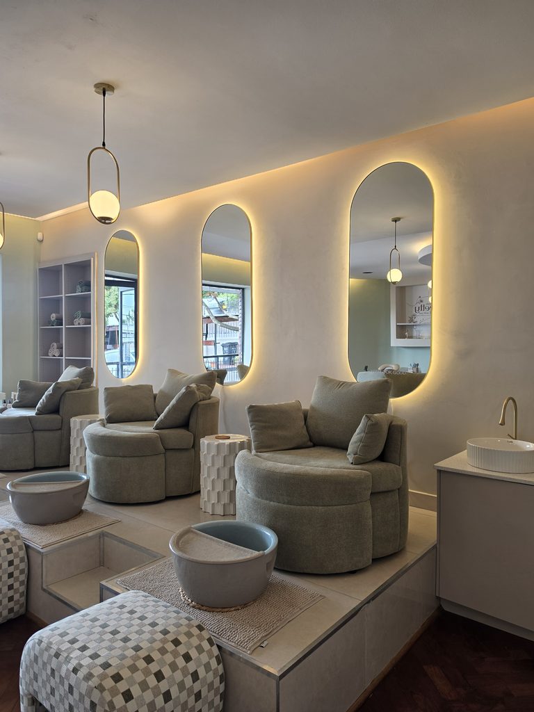 A glimpse of the stylish interior at Nails Dunn Beauty Bar & Café. Picture: Supplied