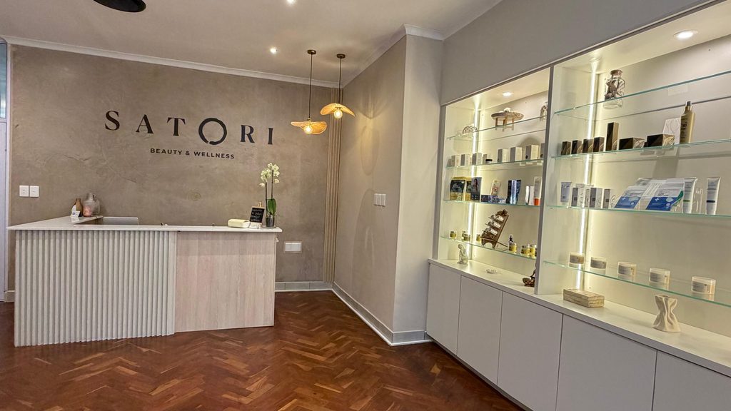The welcoming reception at Nails Dunn Beauty Bar & Café. Picture: Supplied